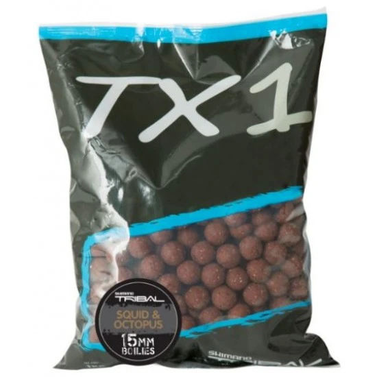 Shimano Tribal TX1 Squid And Octopus Boilies 20mm 5kg 1 Shimano Tribal TX1 Squid And Octopus Boilies 20mm 5kg