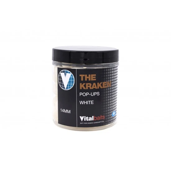 Vital Baits The Kraken White Pop-Ups 1 Vital Baits The Kraken White Pop-Ups